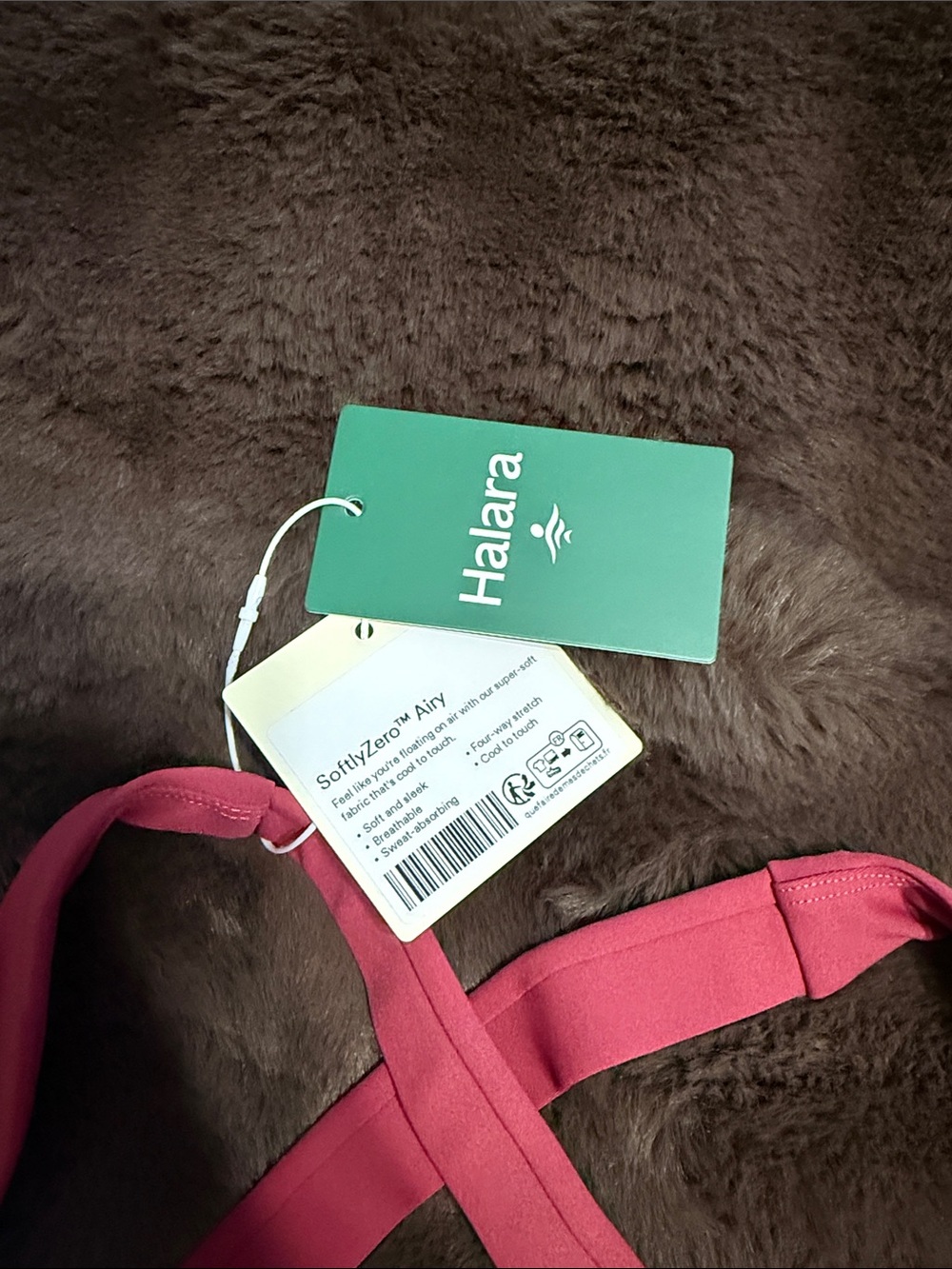 HALARA Rose-Coral Crossback Sports Bra with Matching Active Skort - Picture 5 of 9